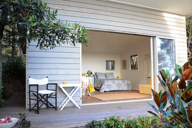 The cabin — open and welcoming
